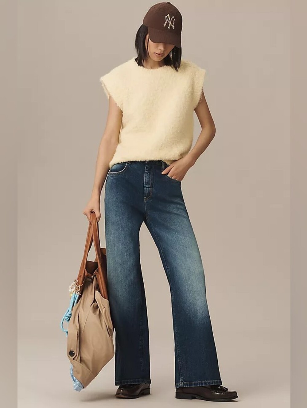 Pilcro Slouchy High-Rise Wide Leg Jeans